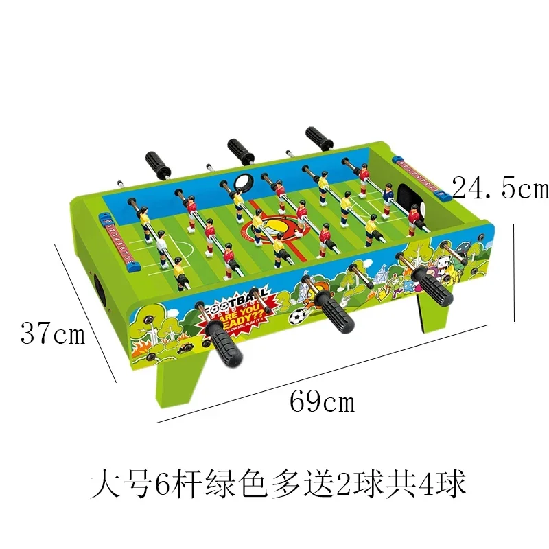 Six-bar Foosball Machine Parent-child Wooden Football Table Gifts Soccer Table Party PK Game