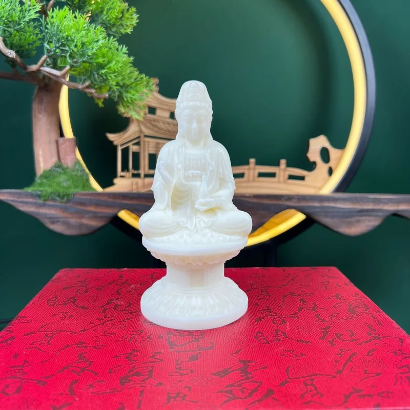 

Ivory Nut Bodhi Mini Guanyin Office Decoration Guanyin Bodhisattva Tea Ornaments Crafts Car Home