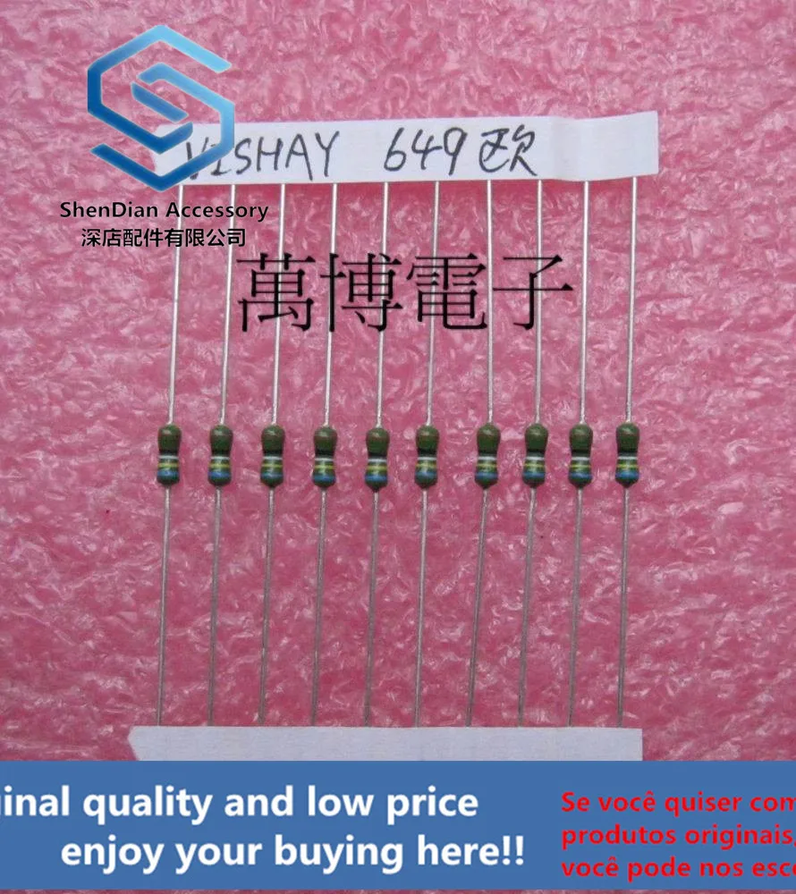 10pcs only orginal new can 1/4W 0.25W 649 Euro 649R