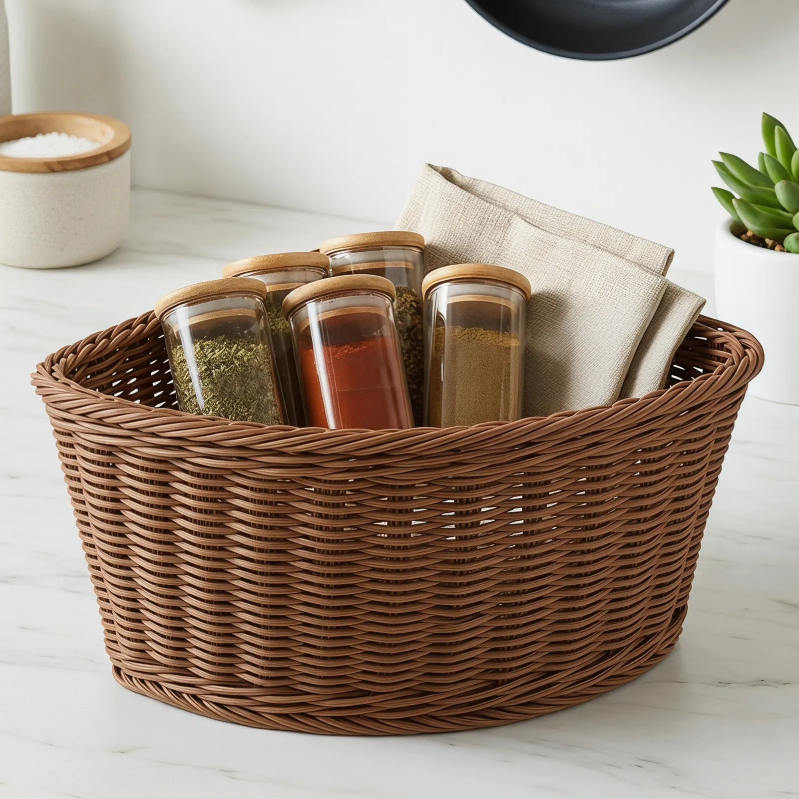 2Pcs Fan Shaped Triangle Corner Basket Storage Organizer for Wardrobe Bathroom Makeup Desktop Sundries Bin Triangle Basket