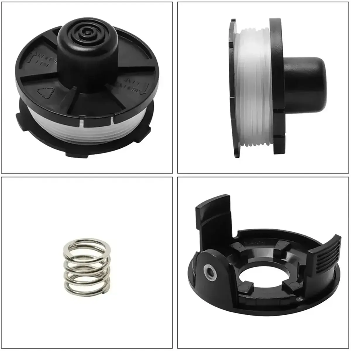

3 шт. сменный комплект триммера для травы, крышка катушки, пружина для BUR181 BUR141 DUR181Z DUR141Z [Y31A Hut]