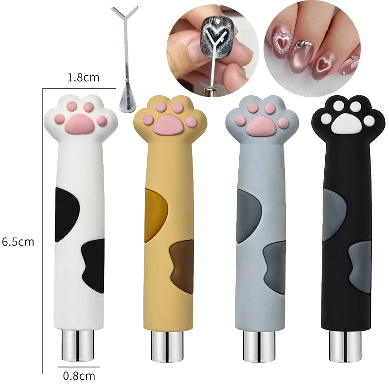 3-in-1 Multifunctional Magnetic Cat's Eye Nail Magnetic Stick 150mm Super Strong Gel Polish Magnet Pen Large Cylinder Magnetic