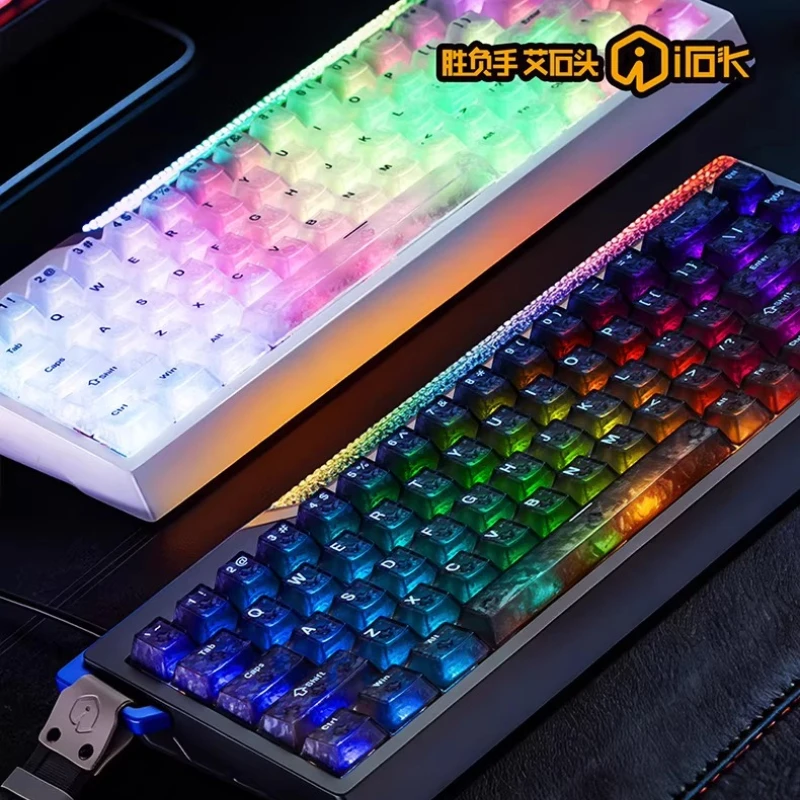 RA68 Wired Mechanical Keyboard Customized 0.001RT ARGB 8K Return Rate Gasket Structure Magnetic Switch Game Mechanical Keyboard