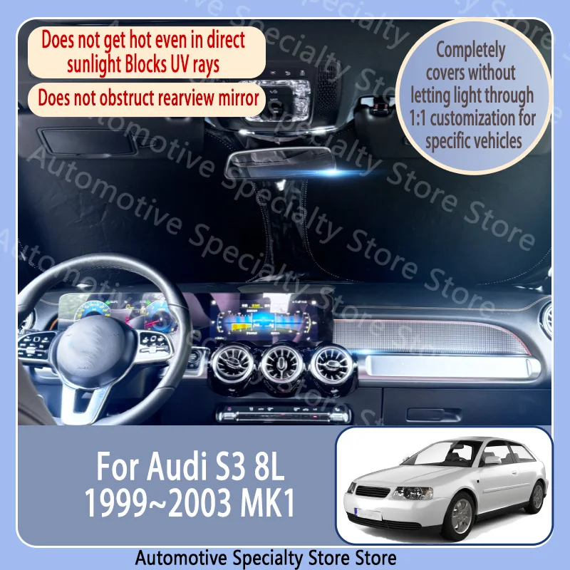 For Audi S3 8L 1999~2003 MK1 Car Front Windshield Sunshade Privacy curtain Car Visor Heat Sun Visor High quality Auto Accessori