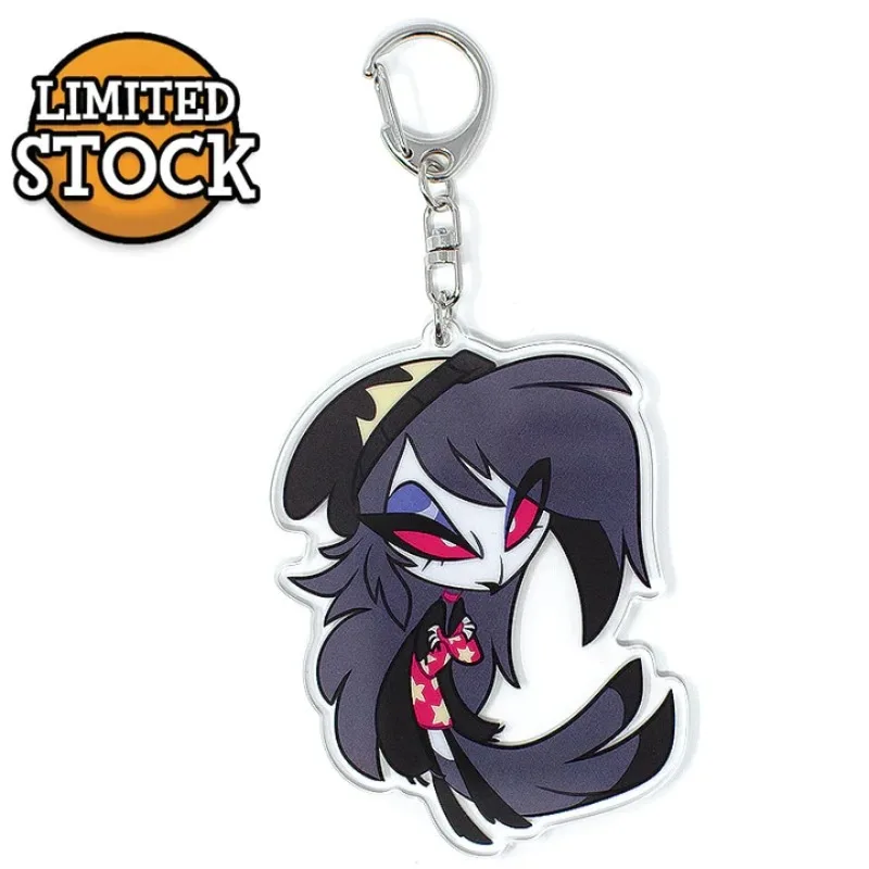 Helluva Boss Anime KeyChain Women Key Chain for Men Key Ring Acrylic Car Keyring Party Pendant Japan Cos Girls Friend Gift