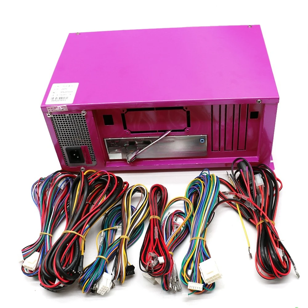 Adult racing virtual reality video game main board with input/output coin emulator