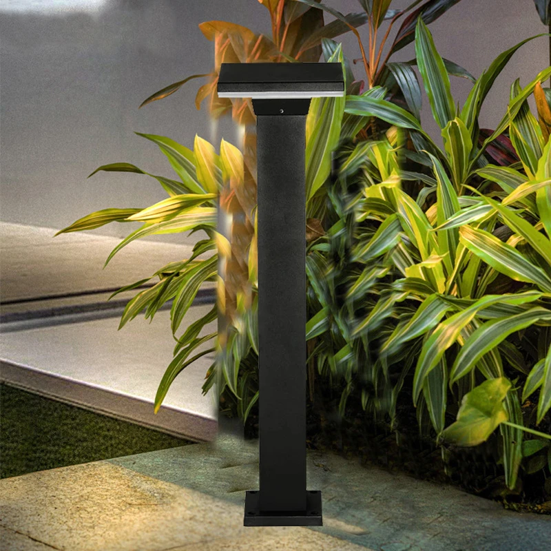 Engineering Custom Lawn Light Outdoor Waterproof Modern Minimalist Garden Green Park High Pole Lamp Courtyard Landscape Lamp