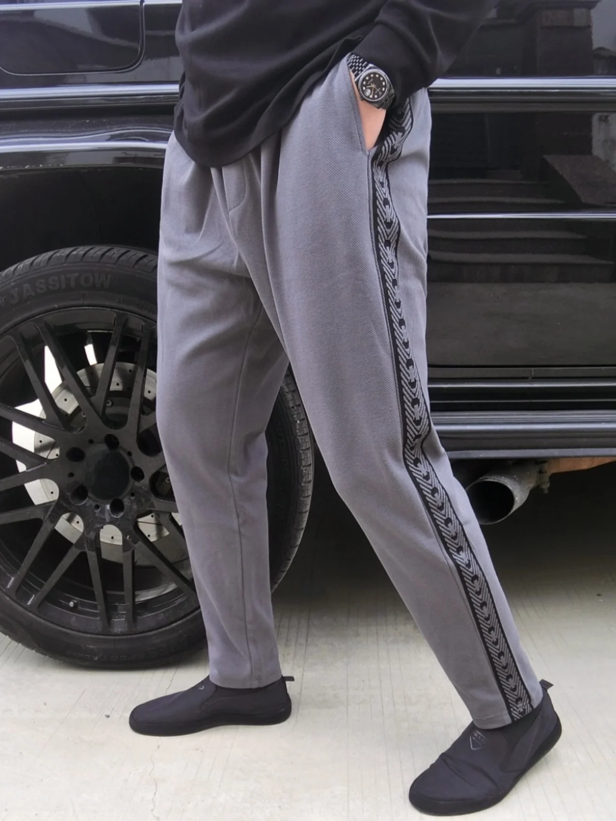 

Мужские спортивные брюки Royal Baron, облегающие, весенние, повседневные, свободные, с длинными штанинами, модные, из полиэфирного волокна