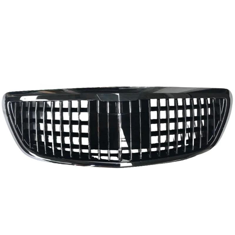 

Facelift Maybach Style Mercedes Benz W222 S Class Car Grilles With ACC Function Chrome Electroplated