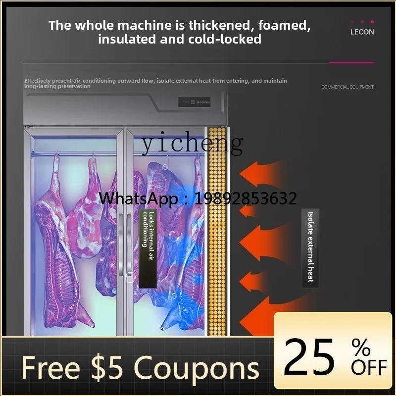 

B1 hanging meat cabinet commercial refrigerated fresh meat cabinet frozen pork beef and sheep fresh-keeping display cabinet