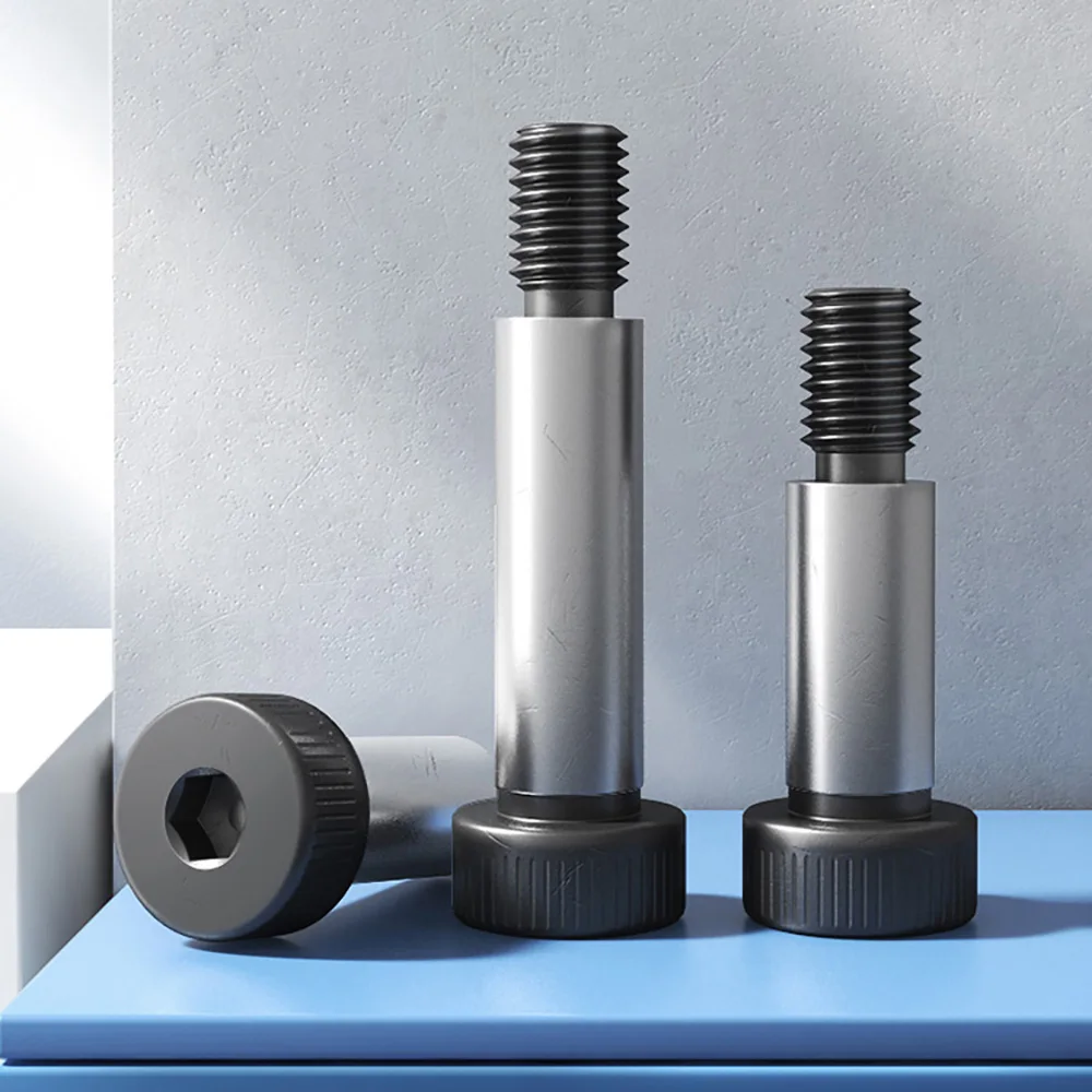M5 M6 8-100mm Hex Socket Cap Head Shoulder Roller Bearing Bolts Grade 12.9 Alloy Steel Fasteners for Automation Equipment Repair