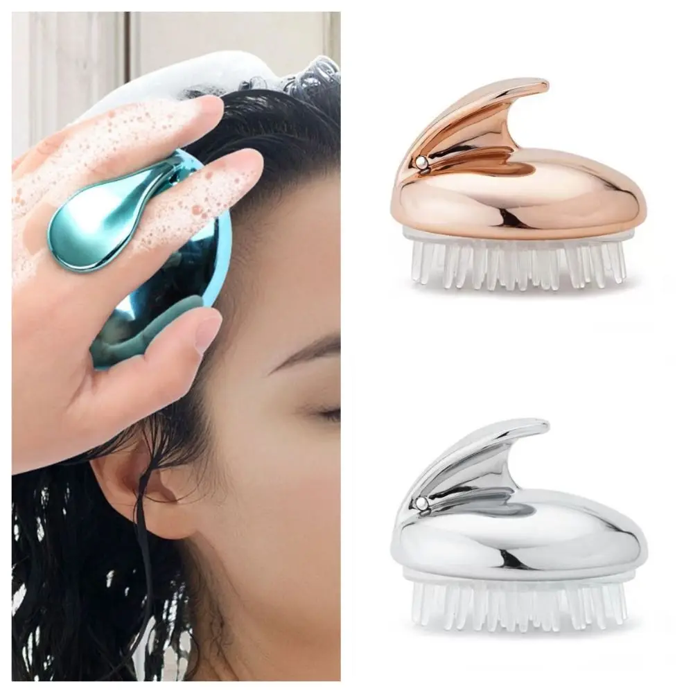 Soft SPA Household Shampoo Comb Handheld Exfoliating Silicone Massage Comb Anti-Itch Dry and Wet Air Cushion Comb Women