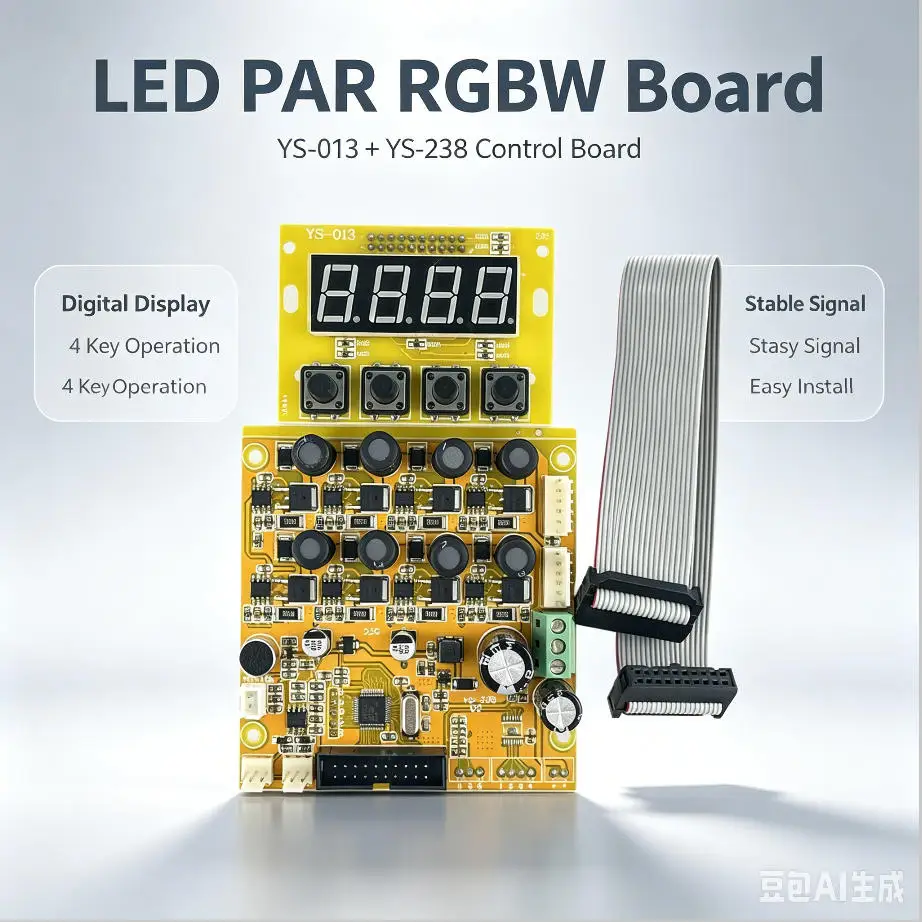 

RGBW LED Blinder Light Main Control PCB Board 4X100W Replacement