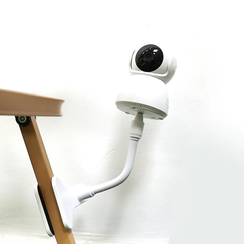 Protable Flexible Camera Clamp Mount Baby Monitor Camera Holder Stand Webcam Monitor Punch-free Bendable Bracket Base With Clip
