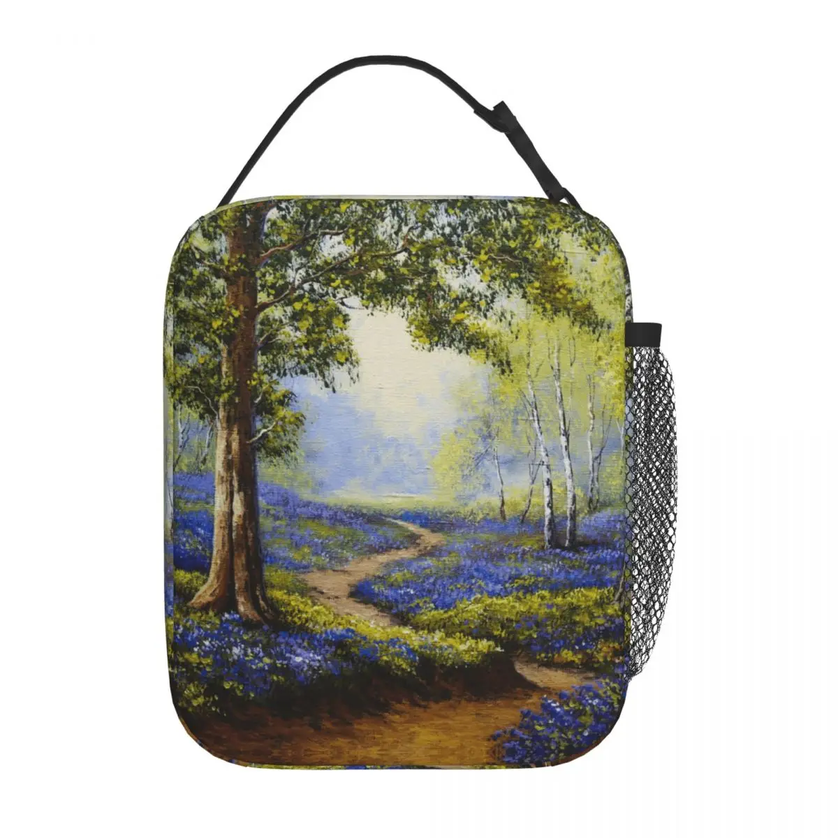 Monet Paintings Merch Spring Forest Flowers Insulated Lunch Boxes Landscape Fine art Food Box Cooler Thermal Bento Box School