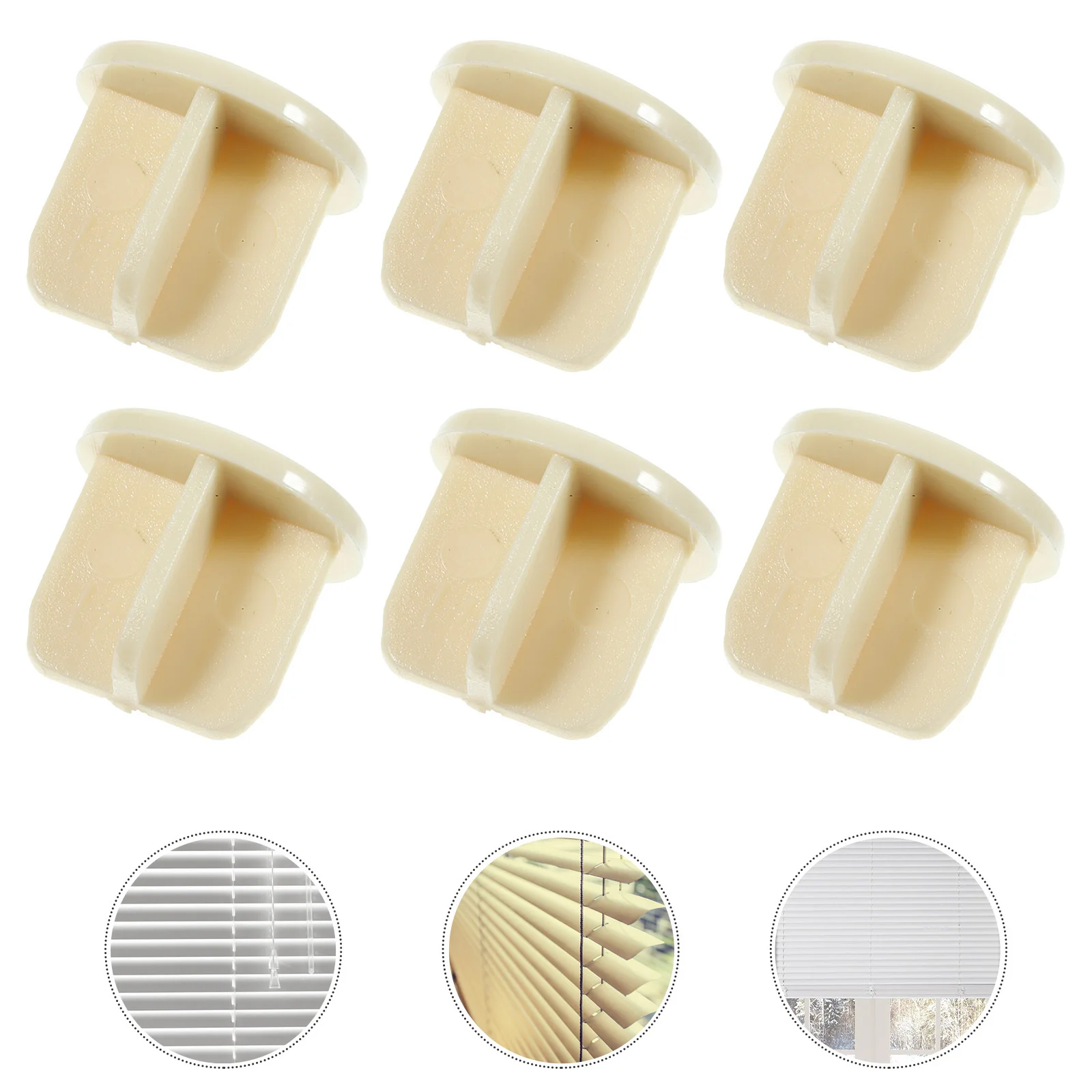 50 قطعة الستائر أسفل السكك الحديدية نهاية قبعات البلاستيك سلم الحبل المقابس استبدال أجزاء للستائر الأفقية والأسطوانية #3