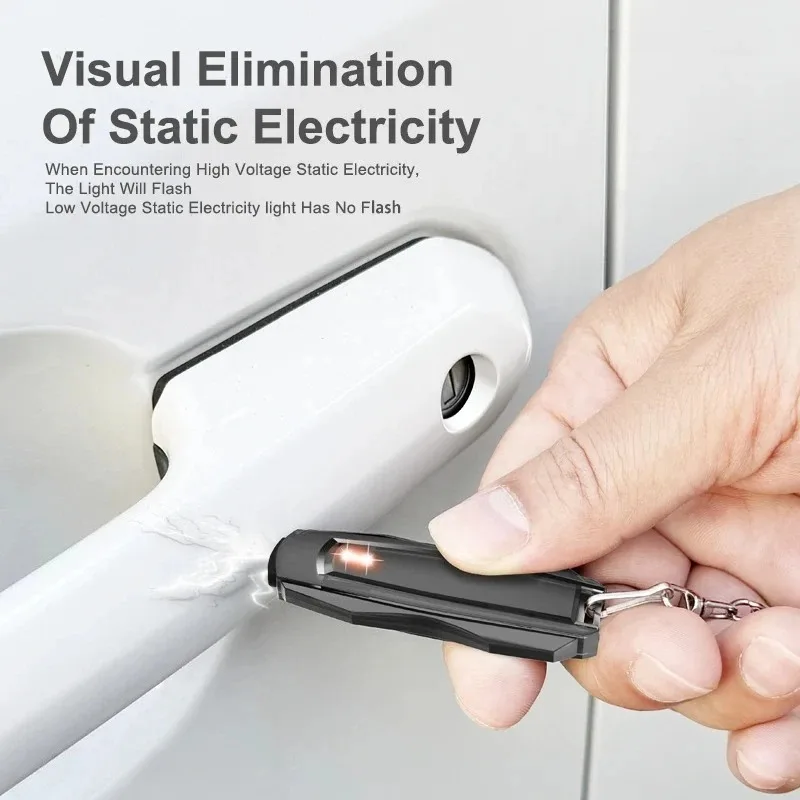 Portable Anti Static Keychain Static Electricity Eliminator Human Body Static Remover Auto Interior Travel Safety Accessories