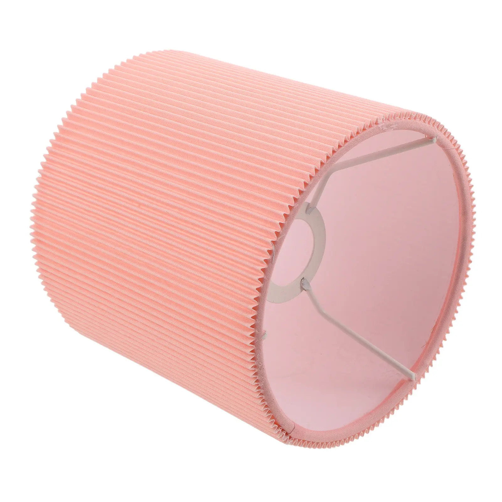 

Декоративный маленький розовый тканевый плиссированный абажур в форме колокола/барабана для настольной лампы, настенного светильника, прикроватной лампы, для спальни, гостиной