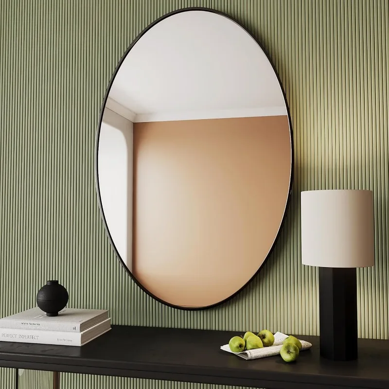 Oval Mirrors,Oval Bathroom Mirrors,24x36 Mirror Bathroom Black,espejos decorativos de pared,Bathroom Mirrors for Over Sink