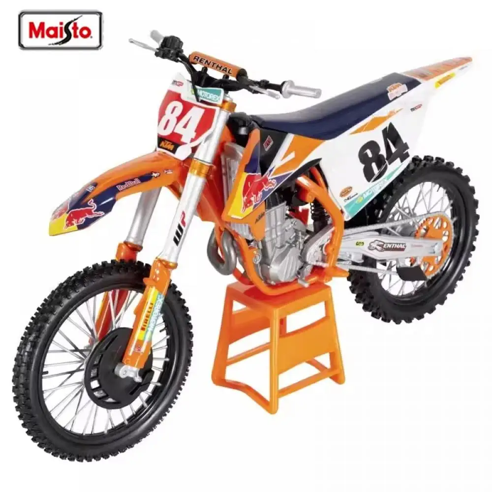 جديد مايستو 1:6 ريد بول KTM Supercross 450 SX-F # 84 مايك براون 2018 لعبة هدية دراجة نارية مصنوعة من خليط معدني