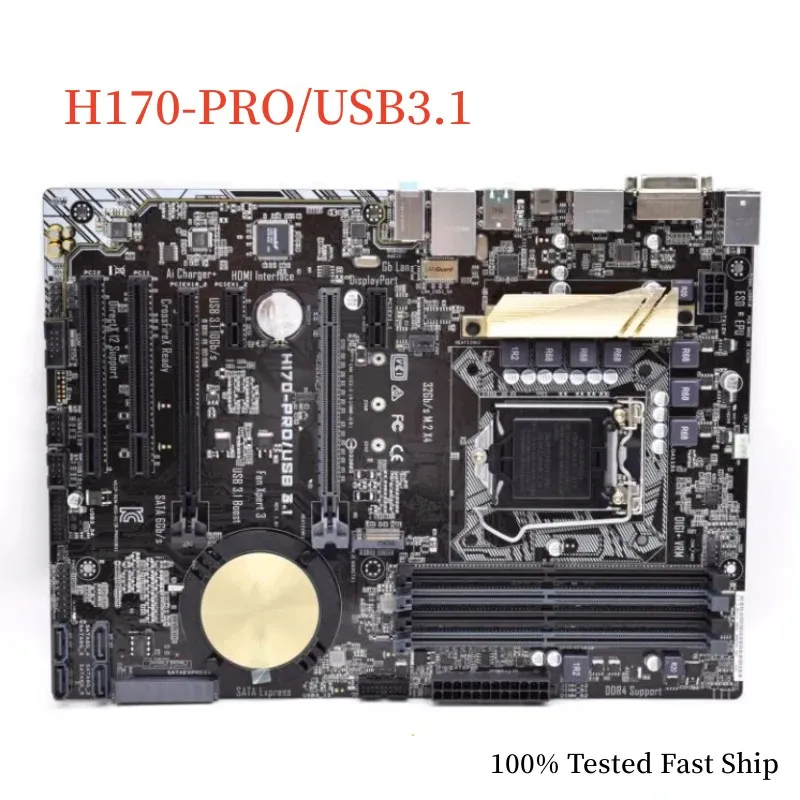 

For Asus H170-PRO/USB3.1 Motherboard 64GB H170 LGA 1151 DDR4 ATX Mainboard 100% Tested Fast Ship