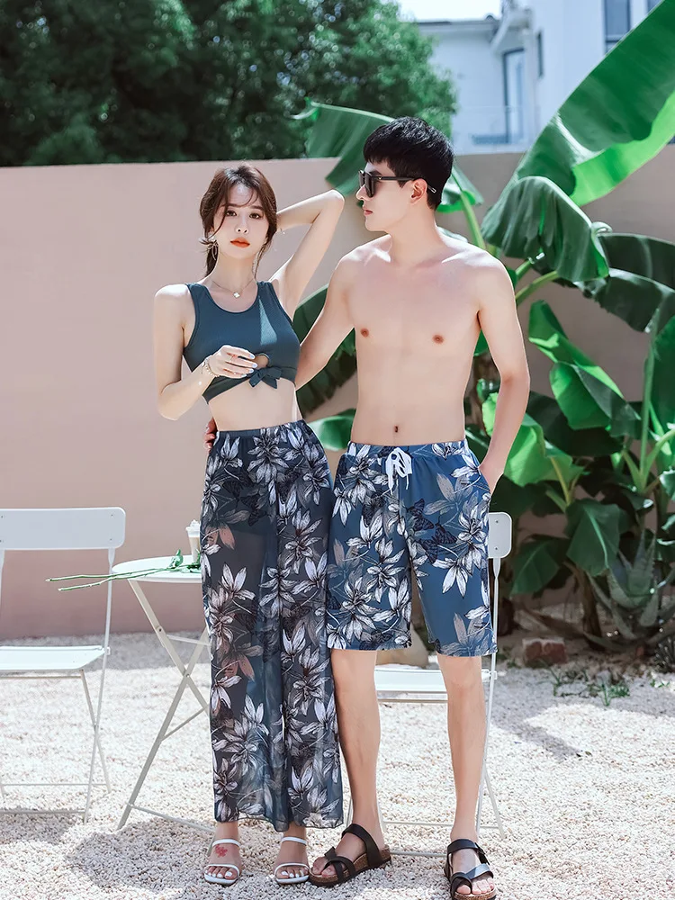 

Couple swimsuits, summer new styles for men and women, beach, water park, honeymoon swimsuits, fashionable hot springs