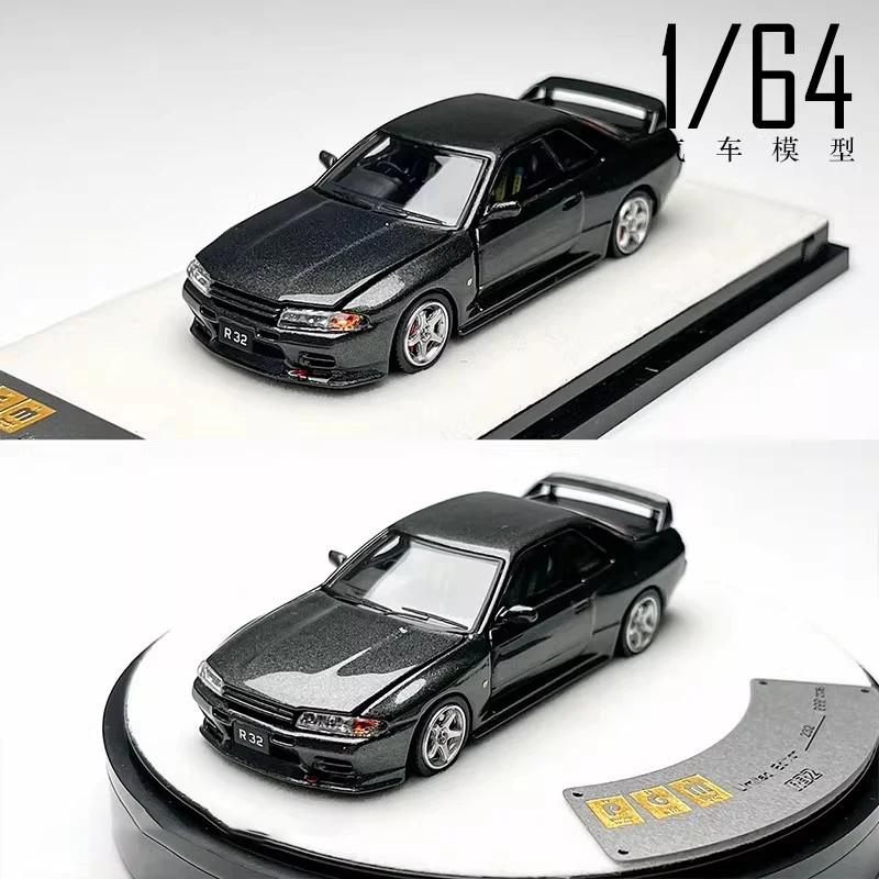 

Diecast Original 1:64 Scale GT-R R32 Simulation Alloy Car Model Static Display Collectible Toy Gift Souvenir Decoration
