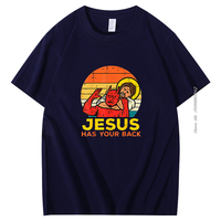 Jesus Has Your Back Jiu Jitsu Vintage Cotton Short-Sleev Tops Male Kawaii Clothing Oversized T Shirt High Quality Mens Clothes