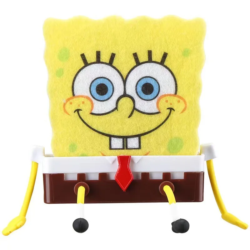 SpongeBob SquarePants Sponge Rub Wash Dishes Anime Cute Patrick Star Kitchen Dishwashing Cleaning Brush Adult Christmas Gifts