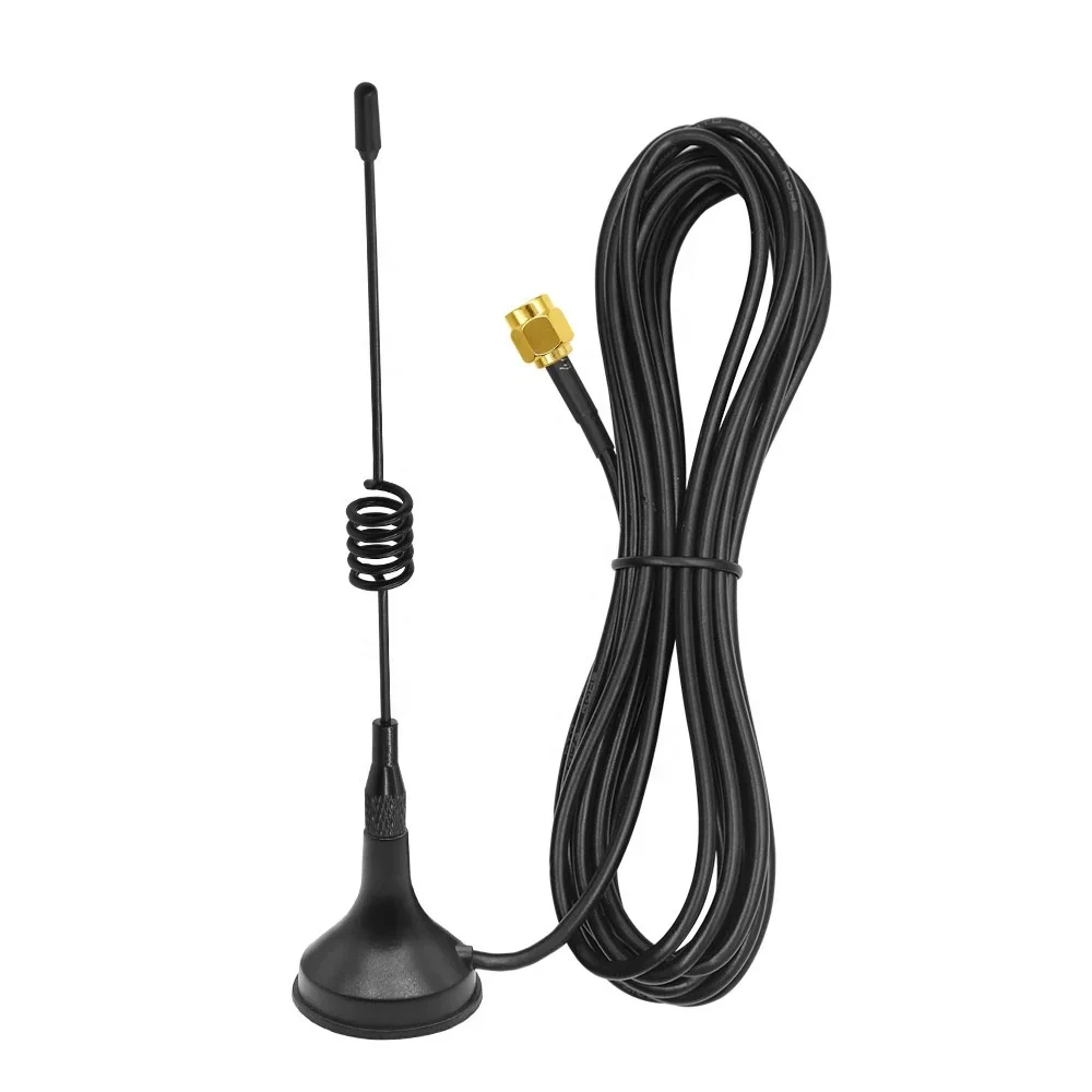 

433Mhz/2.4G Antenna SMA Male Magnetic Sucker Aerial Small Base Long Range for Ham Radio Walkie Talkie