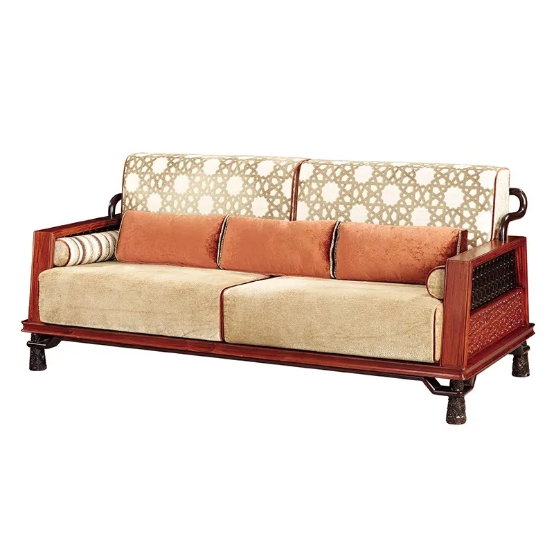 

New Chinese sofa rosewood big fruit red sandalwood black sour branch broad-leaved yellow sandalwood mahogany high-end furniture