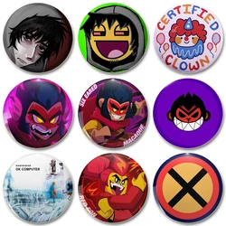 32/44/58mm Creative Round Customizable Soft Button Pin Cartoon Sunwukong Funny Brooch Badge Jewelry Gift for Firends