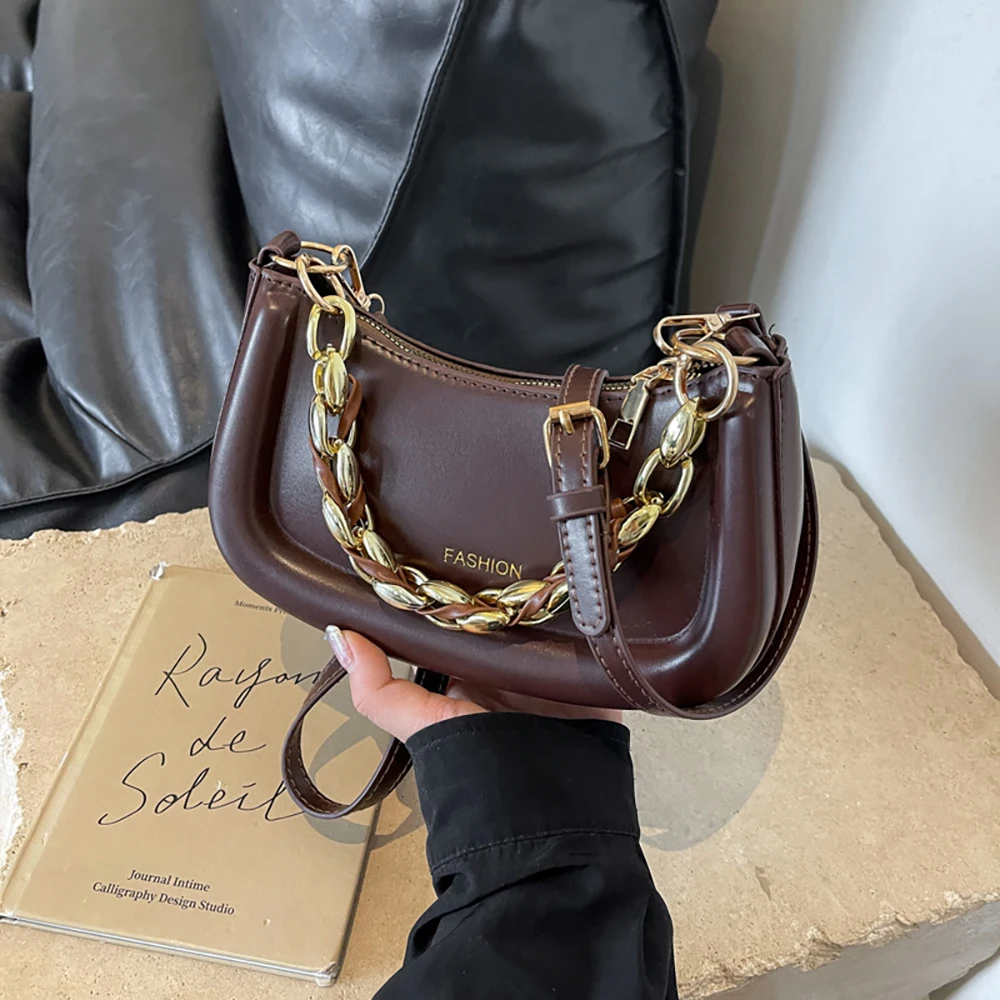 Chain Small Handbags for Women Versatile Square Crossbody Bags 2024 New Trendy Female Commuter Single Shoulder Bag for Phone