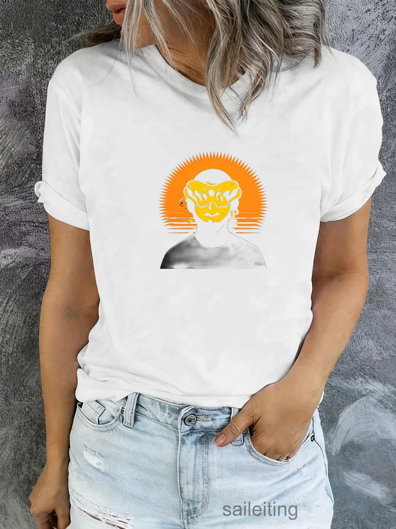 Buddha Sunburst Graphic Tee Men Women Casual Short Sleeve T-Shirt Summer Breathable Spiritual Yoga Gift - saileiting Brand