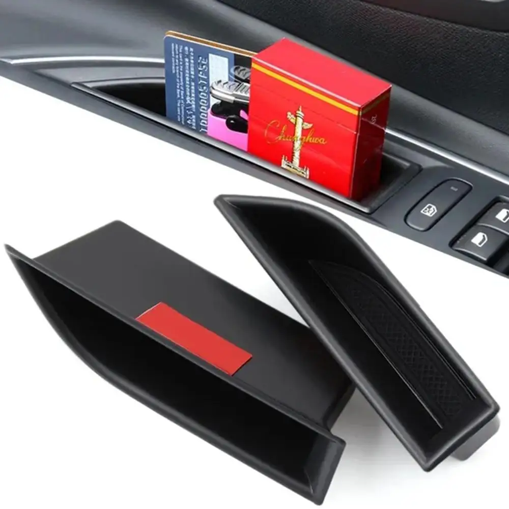 Car Front Inside Door Storage For Peugeot 3008 3008GT 2016 2017 2018 Pallet Armrest Container Box Cover Interior Accessories  ﻿