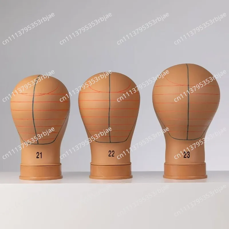 21 22 23 Inch  Mannequin Head Cork Canvas Mannequin Wig Making Display