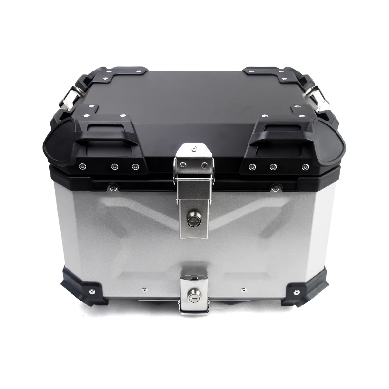 STLF BK 45L Bike Side Box Motor Aluminum Alloy Motorcycle Panniers Luggage Box Side case Alloy Top Box Motorcycle Only for Sale