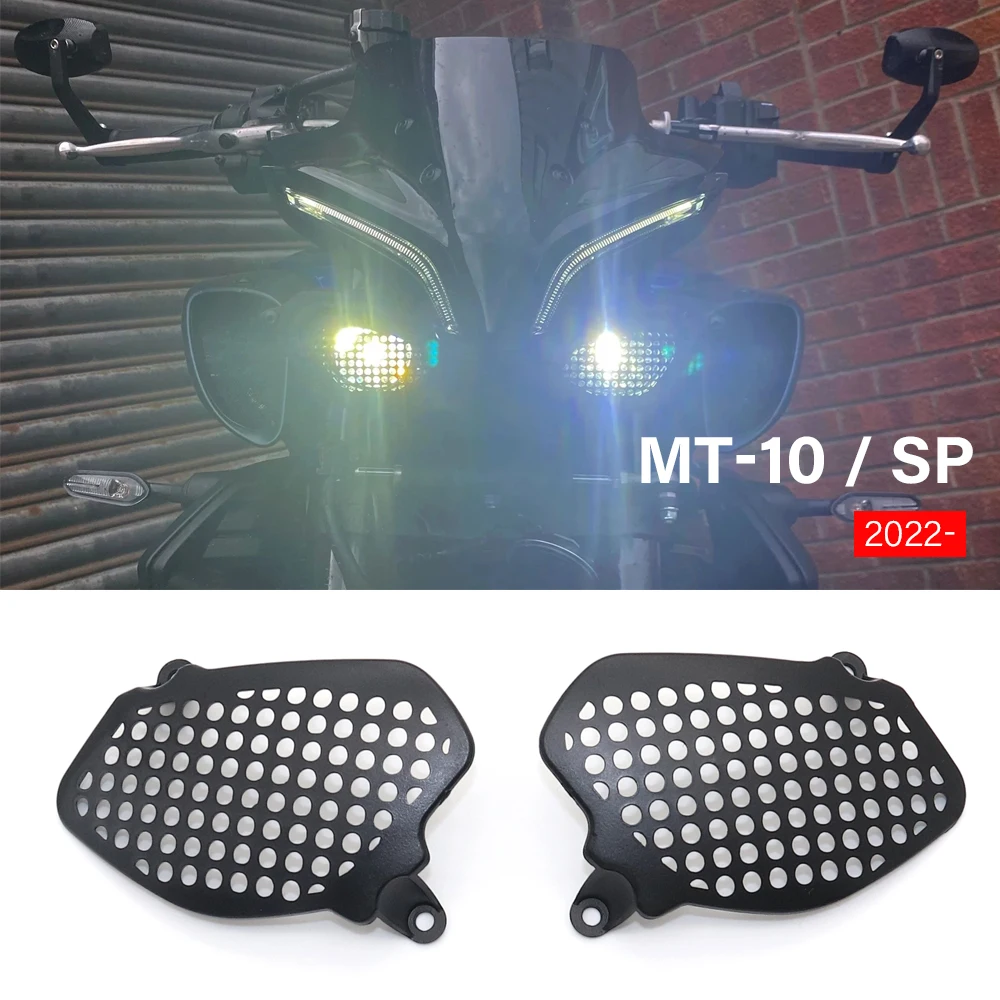 

Headlight Protector For Yamaha MT-10 SP MT10 2022- Motorcycle Lower Head Light Grille Guard Protection Grill Cover