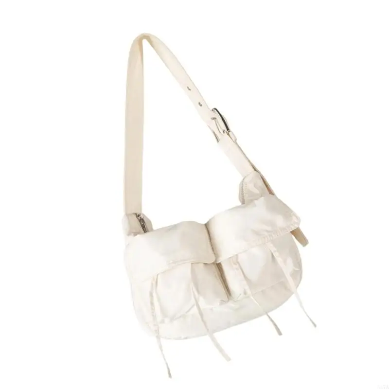 

Women's Fashion Shoulder Bag Nylon Underarm Bag with Multi Pockets and Adjustable Strap for Various Occasion 547A