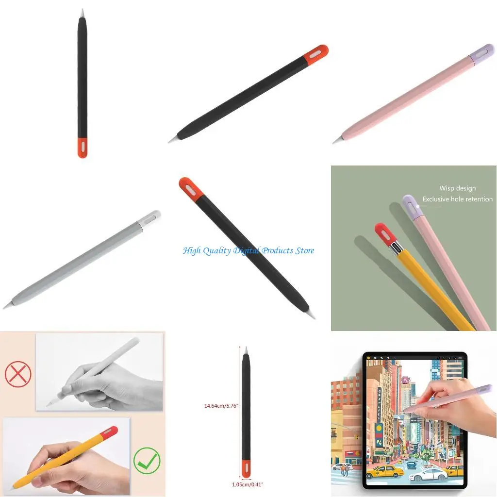 

U2JE thin Sleeve Silicone Case for Pencil 3(USB C) Protectors Perfects Fit Drop proof and Lightweight Silicone Grip