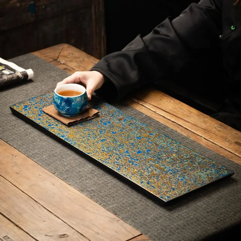 Rhino skin lacquer dry brewing table Household tea table