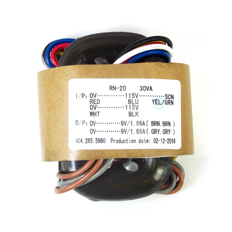 BAHOD 30w 9v*2 R Type Transformator voor HIFI Versterker Audio Accessoires