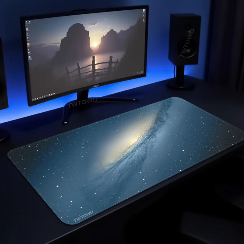 Mouse Pad Cosmic Space Starry Sky Gamer printon demand Home Mousepad XXL MousePads keyboard pad Soft Gaming laptop Table Mat