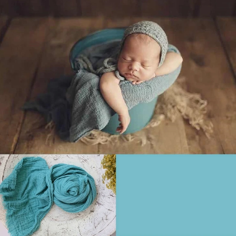 67JC Infantil Photoshoot Props Swaddling Blanket DIY Foto Props Baby Photo Acessórios