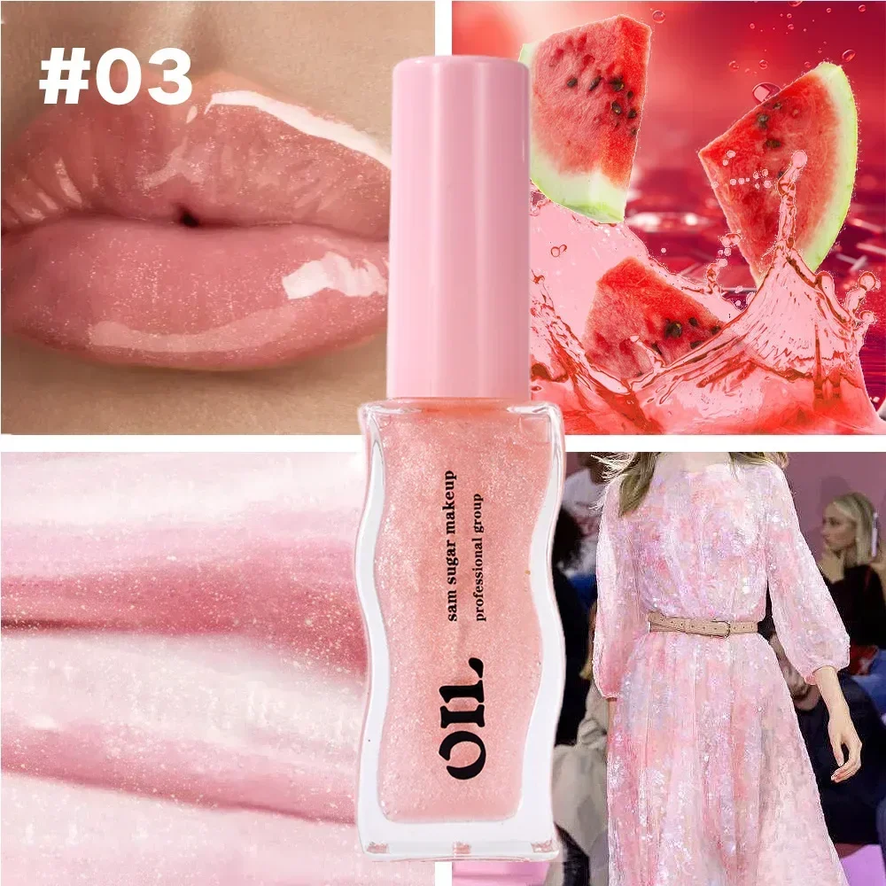 Batom Líquido Temperatura Hidratante, Cor mel, Longa Duração, Óleo de Maquiagem Labial, Cuidado Labial, Favorito de Festa, 8ml, 3ml, 2024