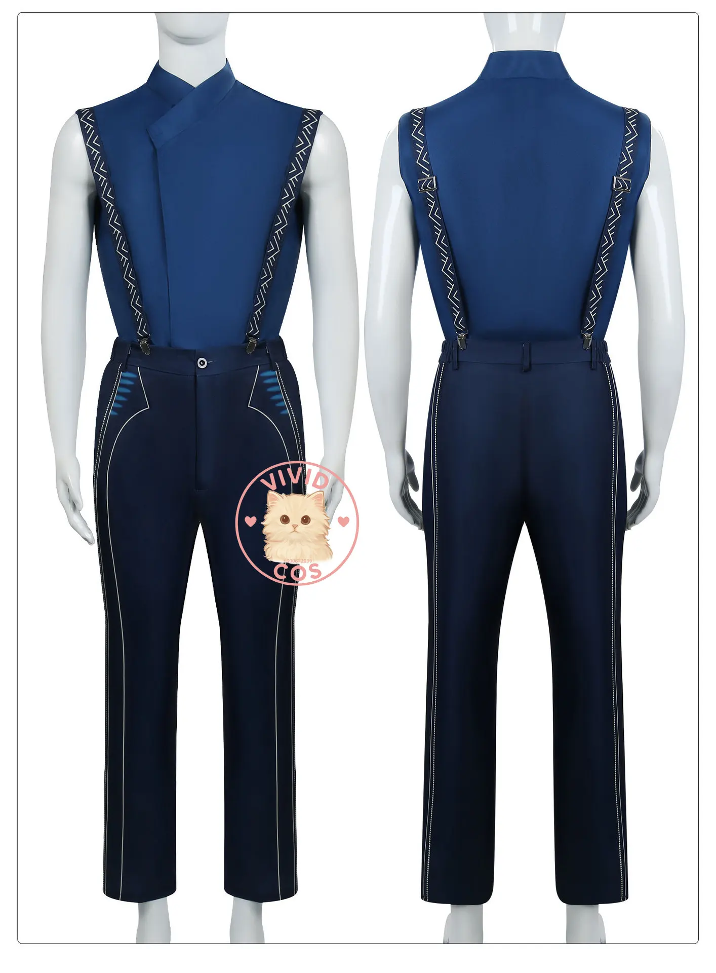 Principe Fiyero Completo Completo Costume Cosplay Anime - Set completo di abbigliamento da uomo con licenza Animazione Abiti slim fit Giochi di ruolo