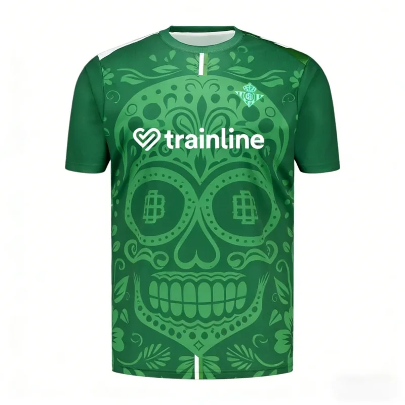 Traje de Surf, Ropa de Playa, Nueva Camiseta de Fútbol del Betis, Camisetas de Fútbol Transpirables de Secado Rápido, Camisetas Deportivas de Entrenamiento para Hombre, Playa