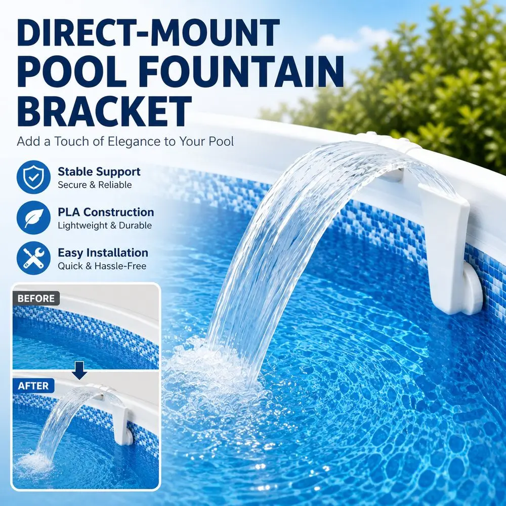 Gifts PLA Swimming Pool Fountain Bracket Direct Mount Multiple Colors Pool Fountain Mount Eco-Friendly Pool Fountain Holder