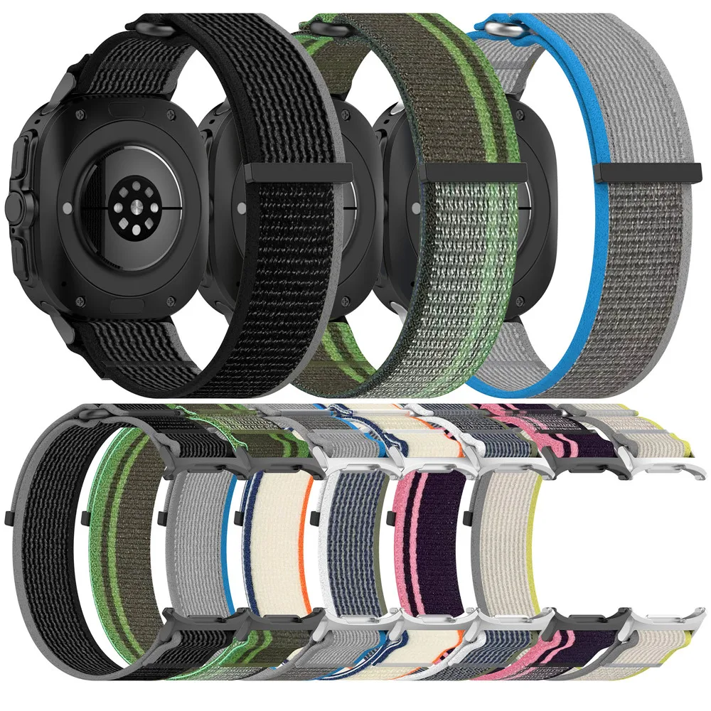 Nylon-Armband für Samsung Galaxy Watch Ultra 47 mm, Zubehör, Ersatz-Sport-Armband mit gewebtem Armband