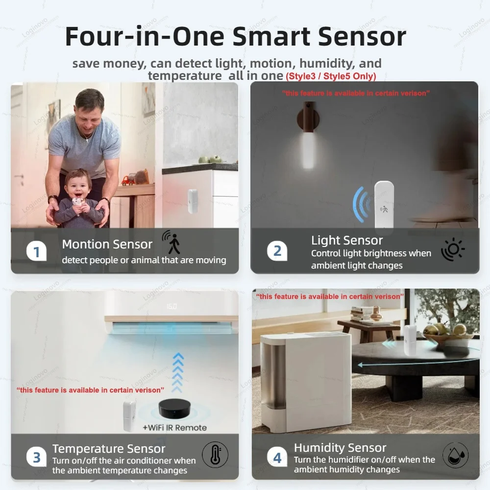 Zigbee PIR Motion Sensor Option Mmwave Radar Humidity Temperature Light Sensor Detector For Tuya Smart Life 2MQTT Home Assistant